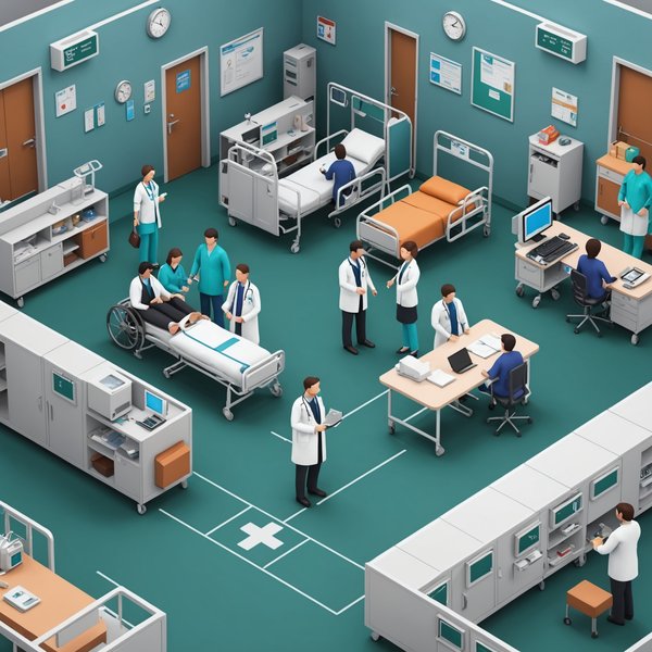 Comment un jeu de simulation de gestion hospitalière peut-il enseigner les principes de la gestion des soins de santé?